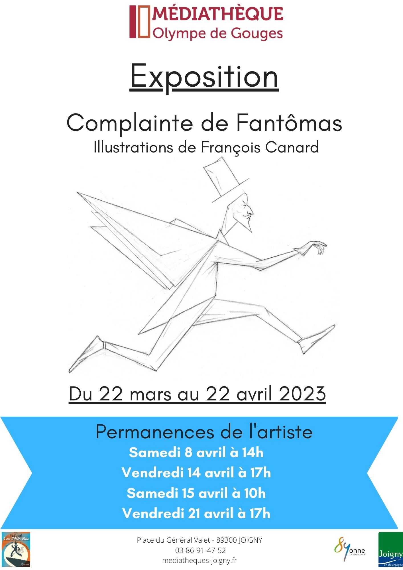 Affiche Expo Complainte Fantômas